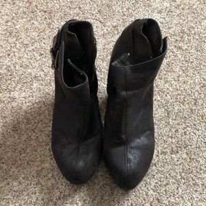 Deep brown booties